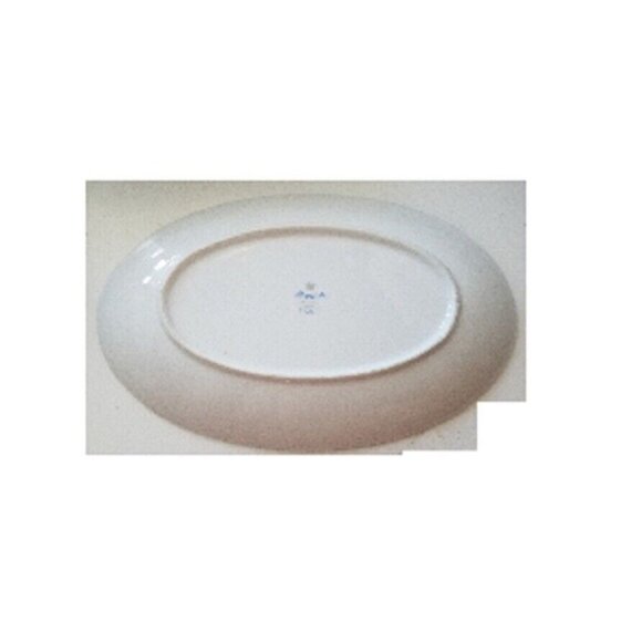 Relish Plate Oval Cheryl by ROYAL M-MITA 10" long Floral Pink - Picture 11 of 12